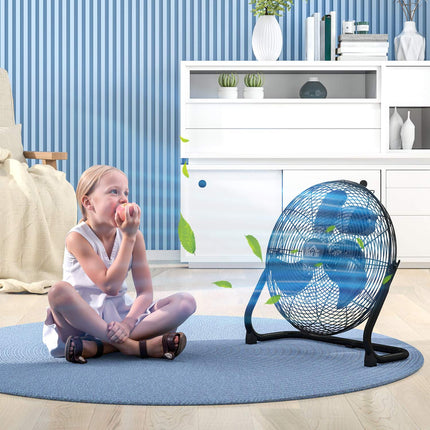 Electric table fan, 3 speeds & 120° tilt, black
