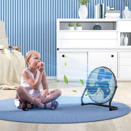 Electric table fan, 4 speeds, 120° adjustable angle, black