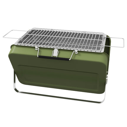 Charcoal Tabletop Grill - Stainless Steel, Portable, Green