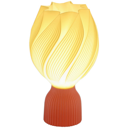 LED Table Lamp with 3D Flower Lampshade, White