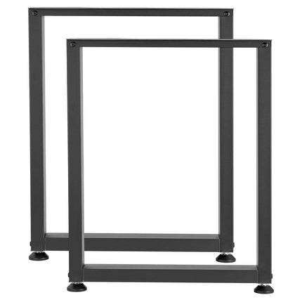 Table Legs Set Of 2, 750 x 600 mm Carbon Steel, Black