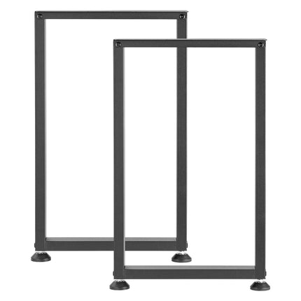 Table Legs Set of 2, Black Steel 29.1in Heavy Duty