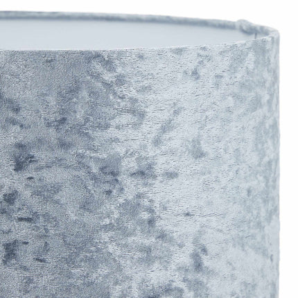Table lamp with velvet shade