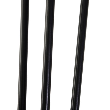 Steel table legs, set of 4, 12x12x72 cm, black finish