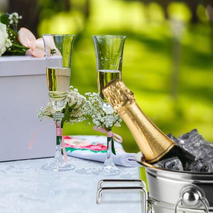 Table-mounted champagne cooler