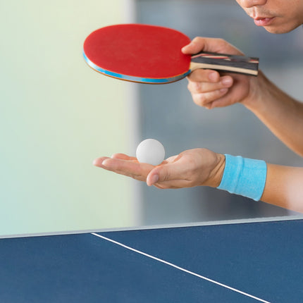 Table tennis table for indoor use in blue