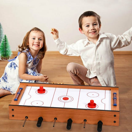 Tabletop Foosball and Air Hockey 2-in-1 Game Set
