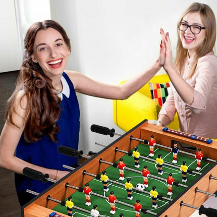 Tabletop Foosball and Air Hockey 2-in-1 Game Set