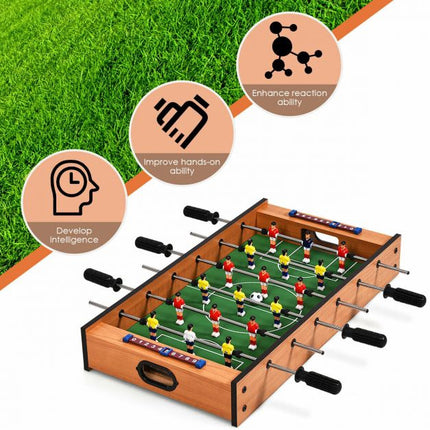 Tabletop Foosball and Air Hockey 2-in-1 Game Set