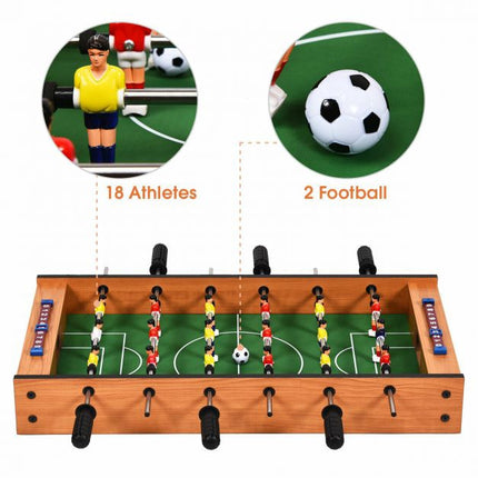 Tabletop Foosball and Air Hockey 2-in-1 Game Set