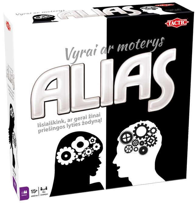 Tactic Board Game Alias Women Vs. Men (In Lithuanian Lang.)