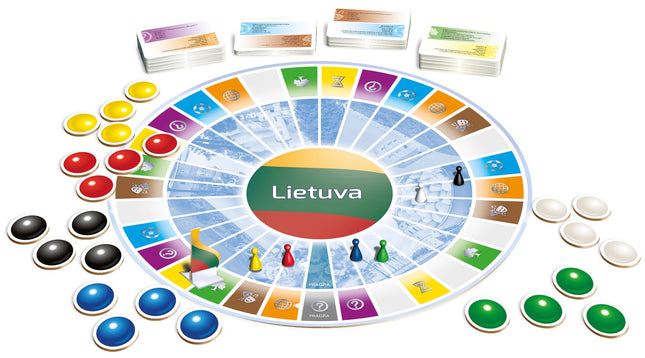 Tactic Board Game Lithuania Trivia (In Lithuanian Lang.)