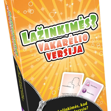 Tactic Board Game Wanna Bet? Party Travel (In Lithuanian Lang.)