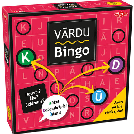 Tactic Boardgame Word Bingo (In Latvian Lang.)