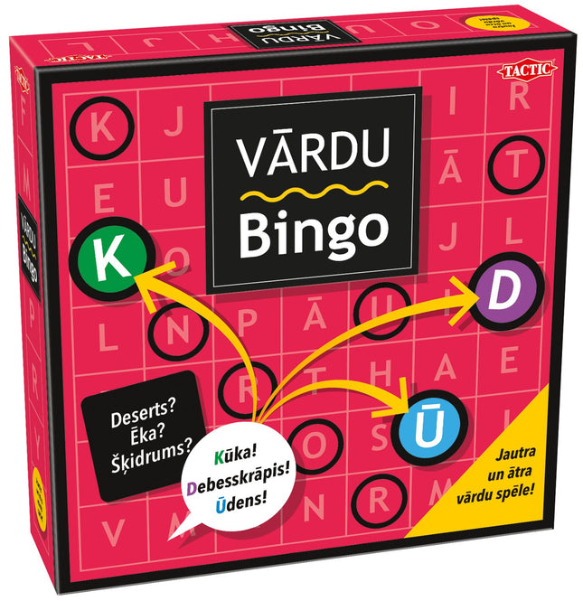 Tactic Boardgame Word Bingo (In Latvian Lang.)