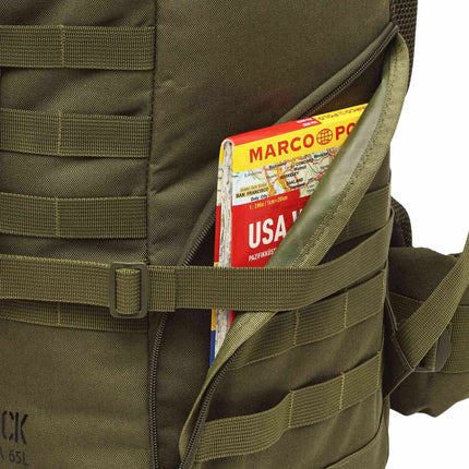 Tactical Backpack, 65L, Green, Outdoor Camping