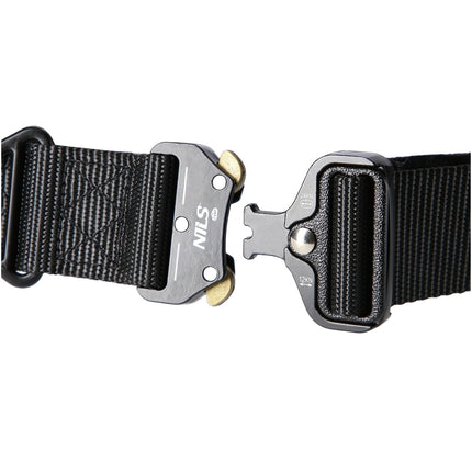Tactical Belt, Black, 125cm, Heavy-Duty
