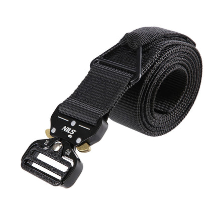 Tactical Belt, Black, 125cm, Heavy-Duty