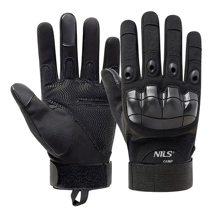 Tactical Gloves, Black, XL, Durable Material