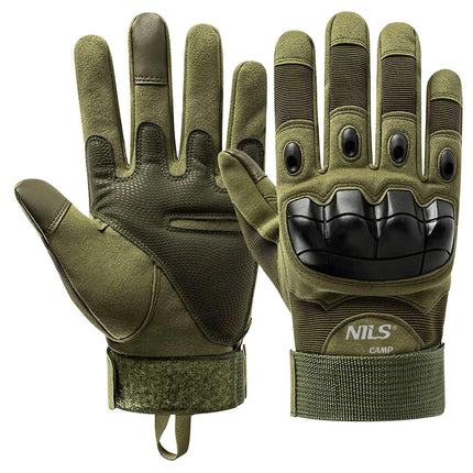 Tactical Gloves, Green, Large, Durable Material