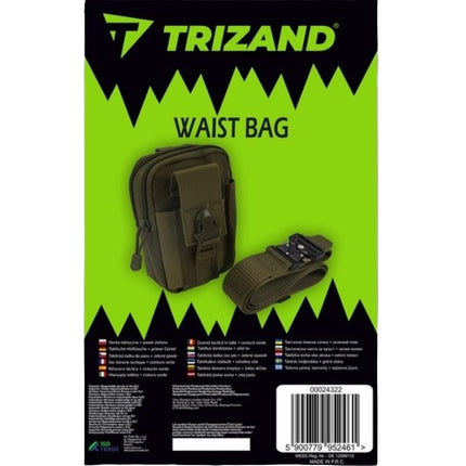 Tactical waist bag + belt greenTrizand 24322