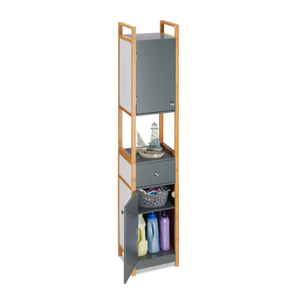 Tall Bathroom Cabinet with Adjustable Shelves
