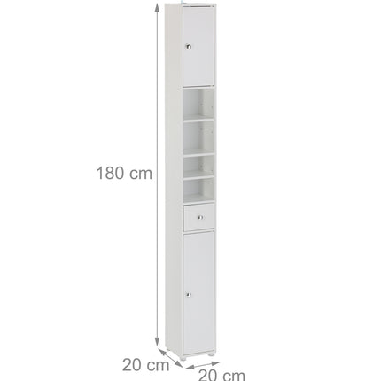 Tall Bathroom Cabinet with Adjustable Shelves