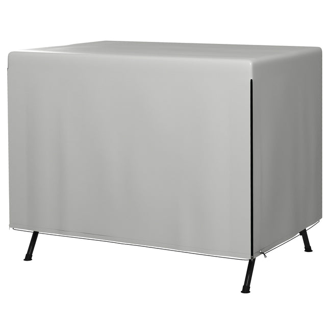 Zeildoek Voor Tuinmeubelen Waterdichte En Uv-Bescherming Beschermhoes, Rechthoekig, Pe, Grijs, 215X155X150Cm