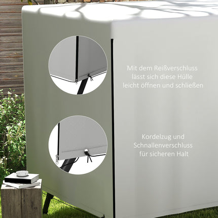 Waterproof UV-resistant garden furniture Tarpaulin cover, rectangular, 215x155x150 cm