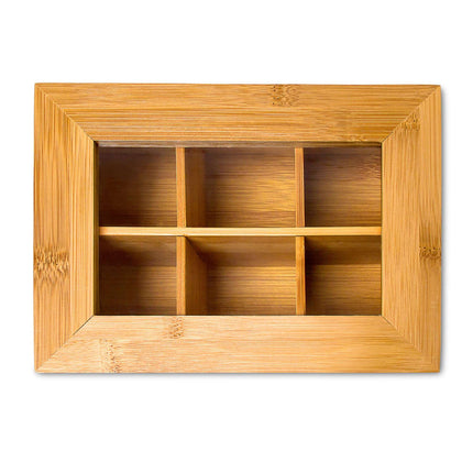 Tea box Bamboo lacquered 6 and 8 compartments