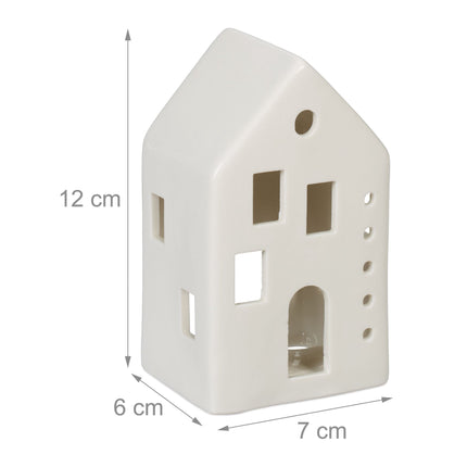 Tea house in white ceramic