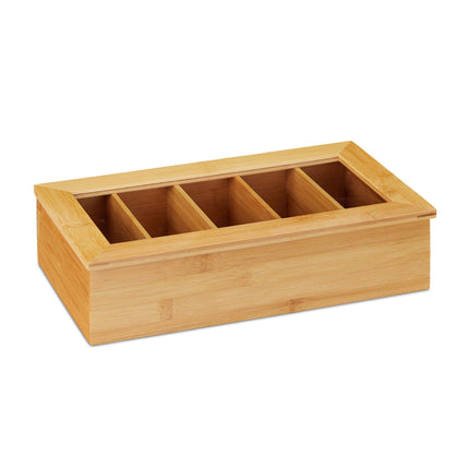 Teask in bamboo 5 compartments