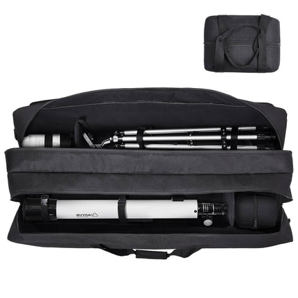 Telescope Carrying Case, 41 in, 2 Detachable Dividers, Black
