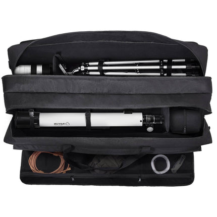 Telescope Carrying Case, 41 in, 2 Detachable Dividers, Black