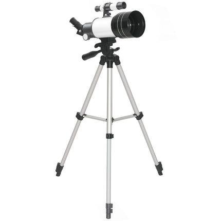 Telescope with 70 mm Lens, Adjustable Tripod, Silver