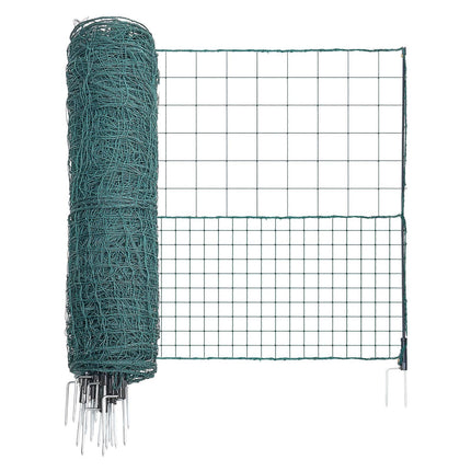 Temporary Fence Kit, 1.05 x 50 m PE Mesh with Posts