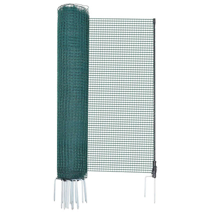 Temporary Fence With Posts, 1.2 x 20m Plastic Mesh