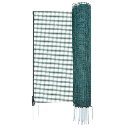 Temporary Fence With Posts, 1.2 x 20m Plastic Mesh