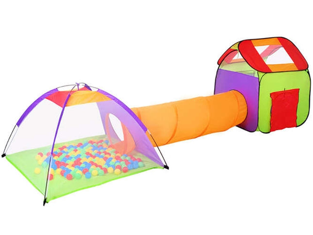Tent for children HOUSE + tunnel + 200 balls