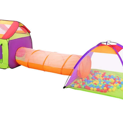 Tent for children HOUSE + tunnel + 200 balls