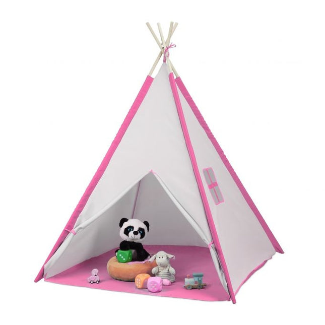 Tepee play tent with floor mat