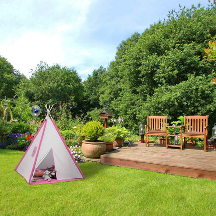 Tepee play tent with floor mat
