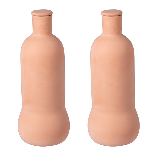 Terracotta Plant Watering Ollas, 1L, Set of 2