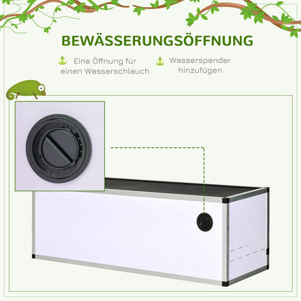 Terrarium breeding box for reptiles, amphibians and arachnids, aluminum, 120x40x40 cm