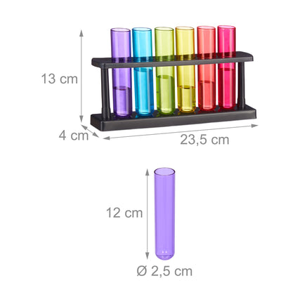 Test tube shot glass set of 18