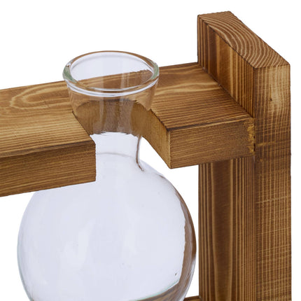 Test tube vase with stand