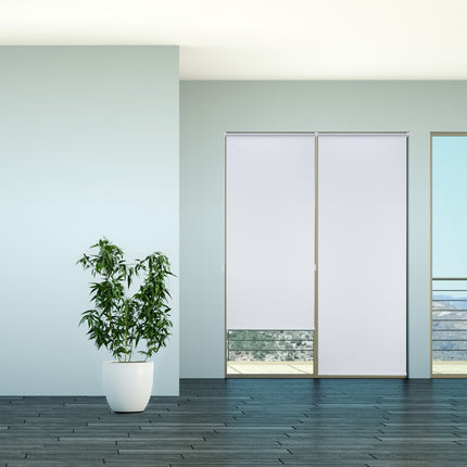 Thermal Blackout Blinds, White, Heat & Privacy Control