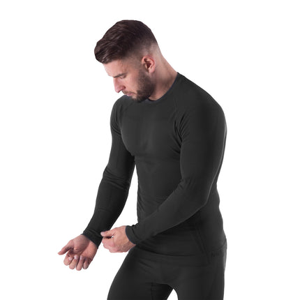 Thermoactive Black Men's Top, 2XL/3XL
