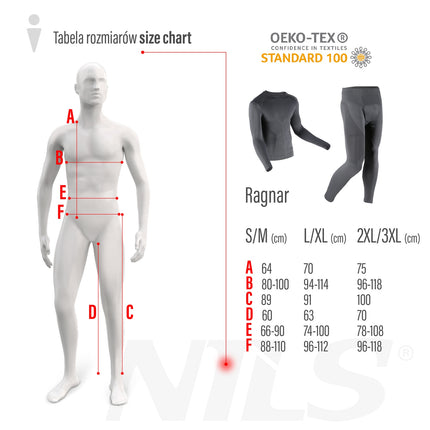 Thermoactive Underwear Set, Grey, Men’s S/M