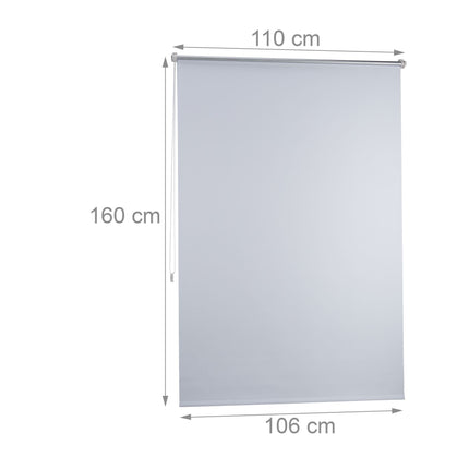 Thermo blackout curtain white